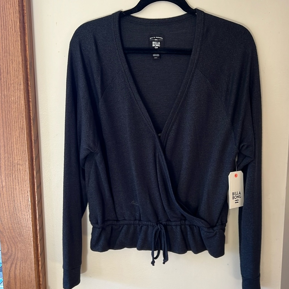 Billabong ‘Always Dancing’ Surplice Peplum Top NWT